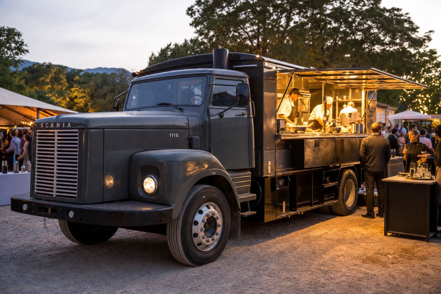 boss1 Veículo clássico Scania para ativações de marca